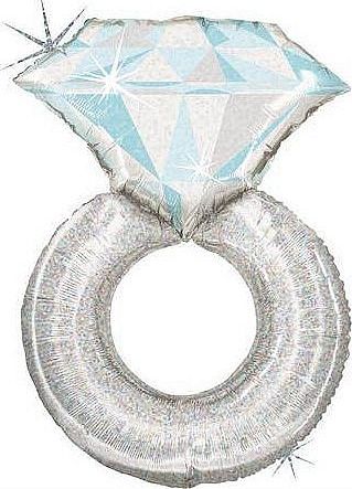 Dudlu Nafukovací balónek prstýnek s diamantem 97 cm - Grabo - obrázek 1