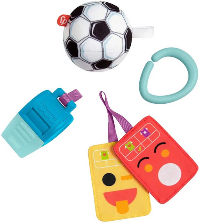 FISHER PRICE Baby set píšťálka s míčem a trestnými kartami pro malé fotbalisty - obrázek 4