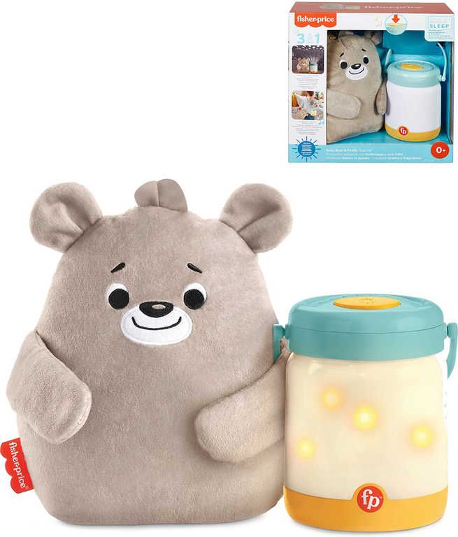 FISHER PRICE Baby usínáček s medvídkem a světluškami 3v1 na baterie Světlo Zvuk - obrázek 2