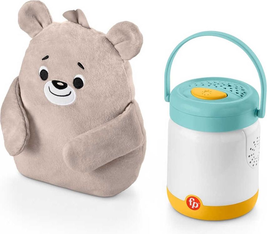 FISHER PRICE Baby usínáček s medvídkem a světluškami 3v1 na baterie Světlo Zvuk - obrázek 3