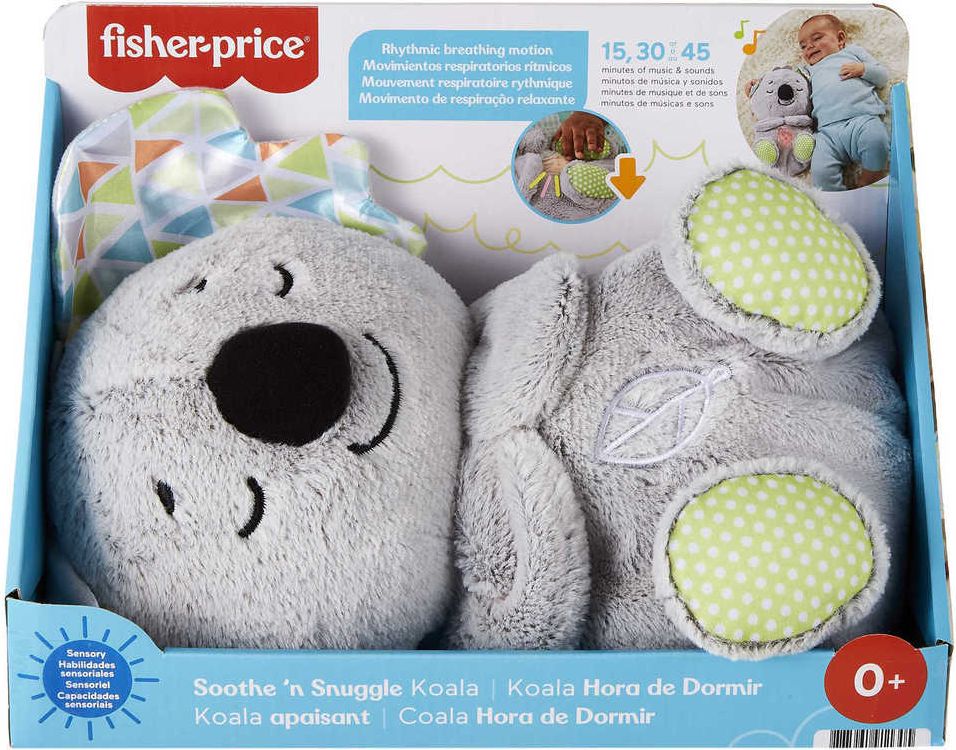 FISHER PRICE Baby Koala uklidňující usínáček na baterie pro miminko Světlo Zvuk - obrázek 1