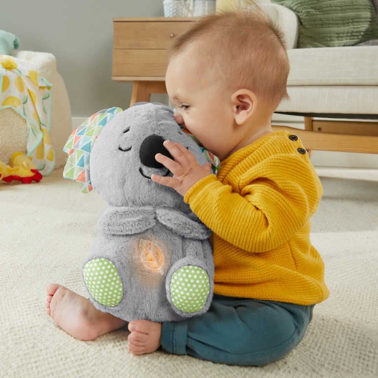 FISHER PRICE Baby Koala uklidňující usínáček na baterie pro miminko Světlo Zvuk - obrázek 3