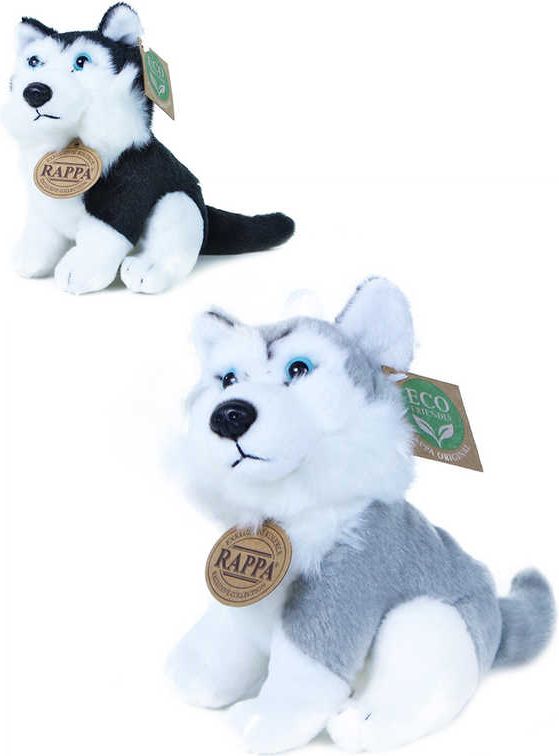 Dudlu PLYŠ Pes husky 16cm Eco-Friendly 2 barvy *PLYŠOVÉ HRAČKY* - obrázek 1