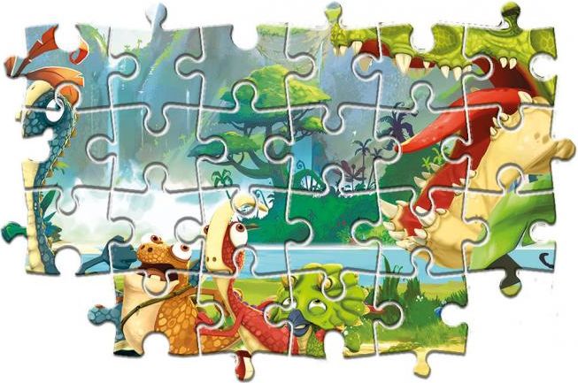 Dudlu Puzzle 3x48 dílků - Gigantosaurus - obrázek 1