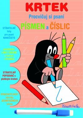 RAPPA Sešit stíratelný Procvičuj si psaní písmen a číslic Krtek - obrázek 2