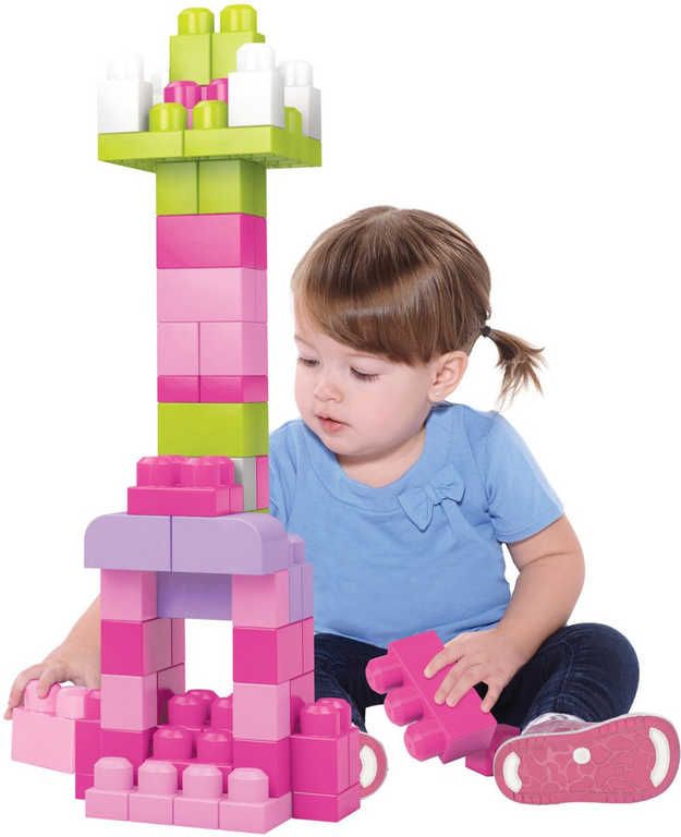 FISHER PRICE MEGA BLOKS Stavebnice 60 dílků v plastové tašce pro holky - obrázek 3