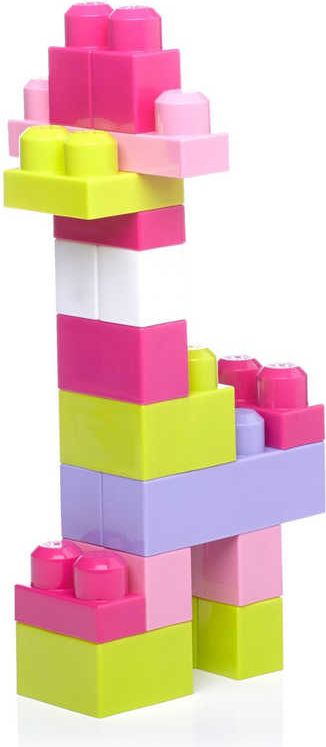 FISHER PRICE MEGA BLOKS Stavebnice 60 dílků v plastové tašce pro holky - obrázek 6
