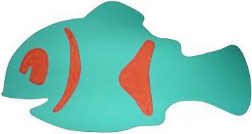 Dudlu MATUŠKA-DENA Deska plavací rybka Nemo 40x22cm zelená 2 barvy - obrázek 1