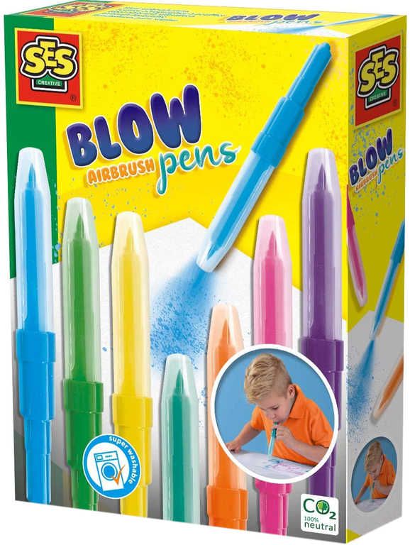 Dudlu SES CREATIVE Fixy foukací kreativní set 7 barev v krabici - obrázek 1