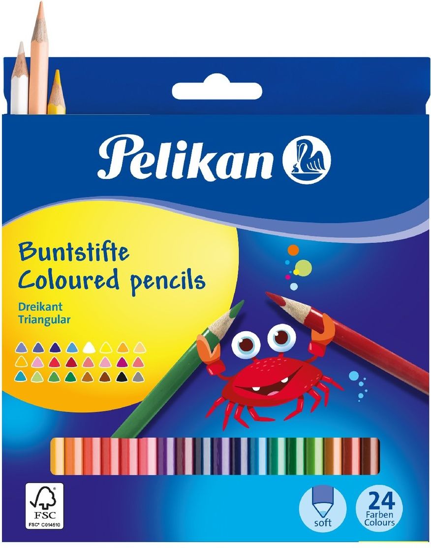 Dudlu Pelikan - Pastelky 24 barev - obrázek 1