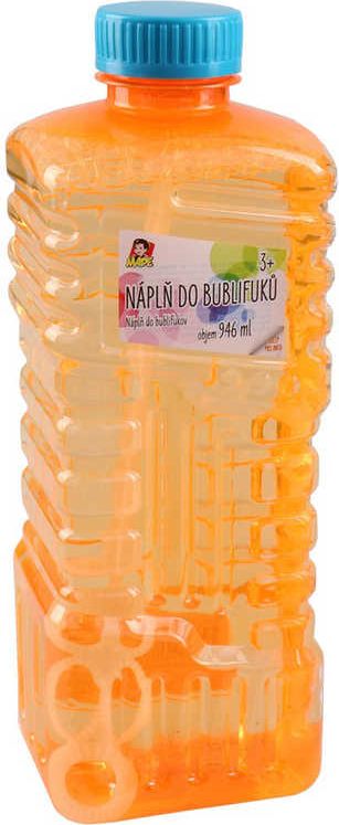 Dudlu Náplň náhradní do bublifuku 1 litr 4 barvy v plastové láhvi - obrázek 3