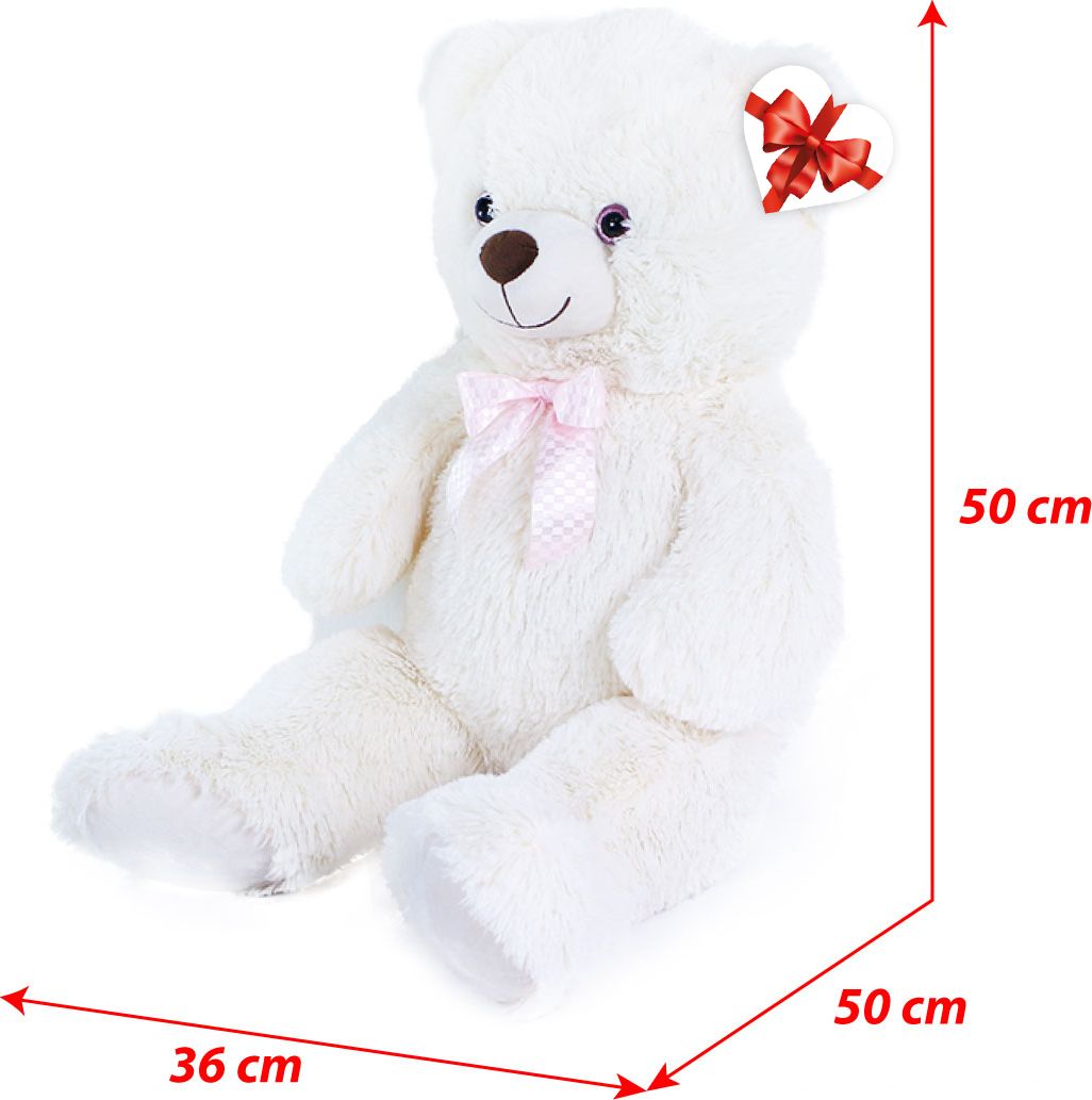 RAPPA Velký plyšový medvěd Lily 78 cm krémově bílý s visačkou - obrázek 5