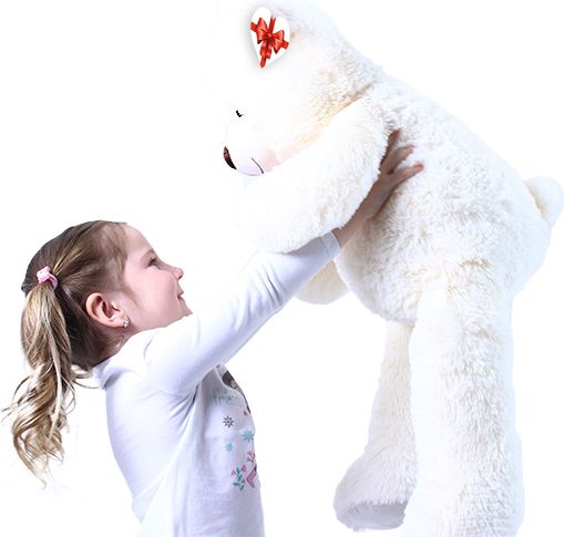 RAPPA Velký plyšový medvěd Lily 78 cm krémově bílý s visačkou - obrázek 7