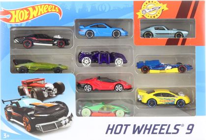 Hot Wheels autíčka mix druhů 9 ks X6999 - obrázek 1