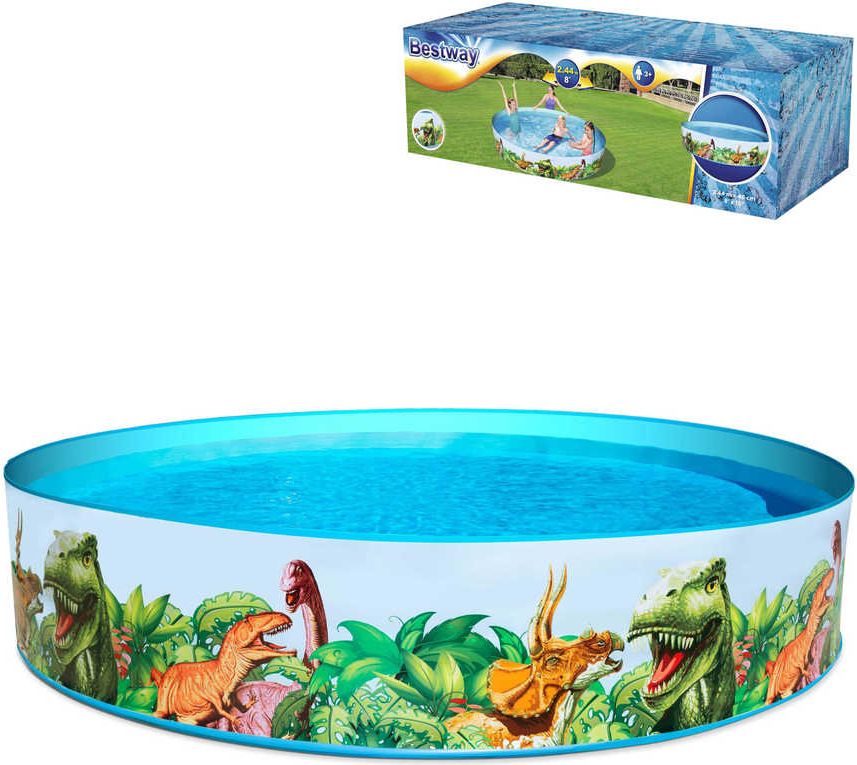 BESTWAY Bazén dětský samostojný kulatý 183x38cm dinosauři 55022 - obrázek 2
