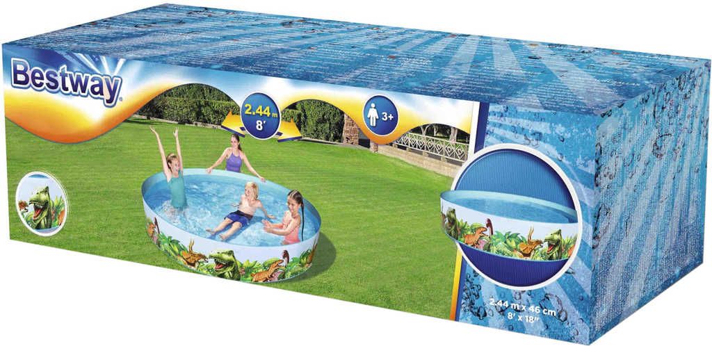 BESTWAY Bazén dětský samostojný kulatý 183x38cm dinosauři 55022 - obrázek 4