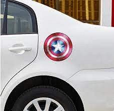 Nálepka na auto - štít Kapitán Amerika - obrázek 1