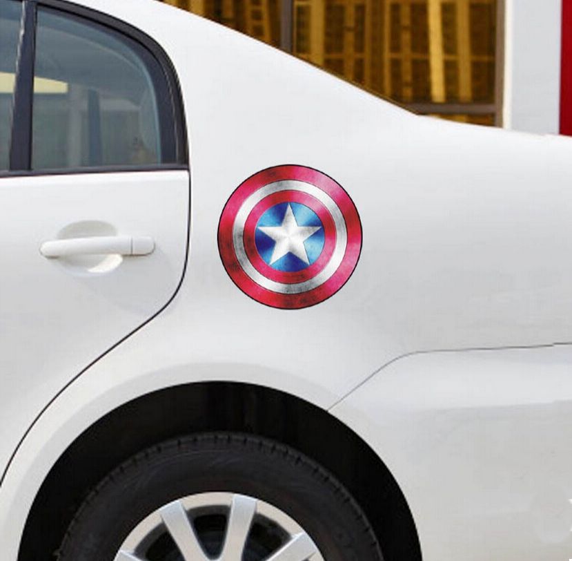 Nálepka na auto - štít Kapitán Amerika - obrázek 2