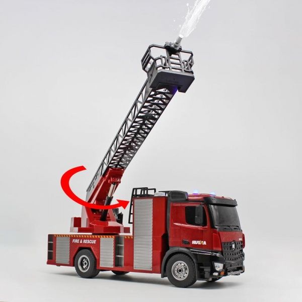 RCobchod Mercedes-Benz Arocs HASIČI 1:14 s žebříkem a stříkačkou, proporcionální,LED, zvuky,RTR - obrázek 5