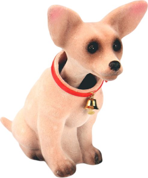 Pes s kývací hlavou Chivava 20cm dekorace plast - obrázek 1