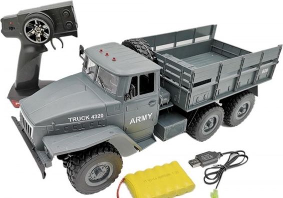 RCobchod Sovětský vojenský truck URAL 4320 6x6 1:12 RTR proporcionální jízda LED - obrázek 2