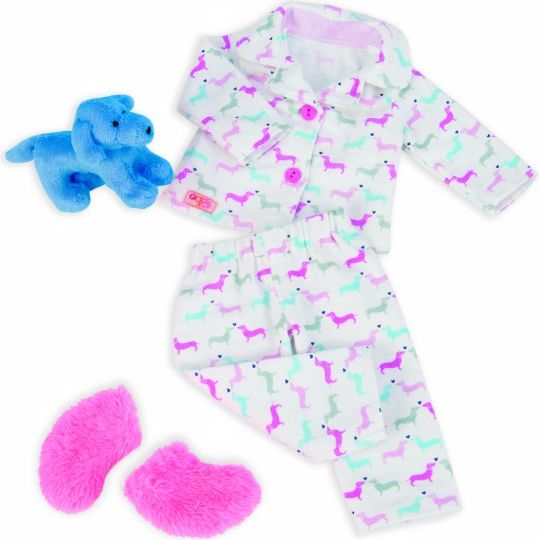 Pyžamko s plyšovým pejskem na spaní - obrázek 1