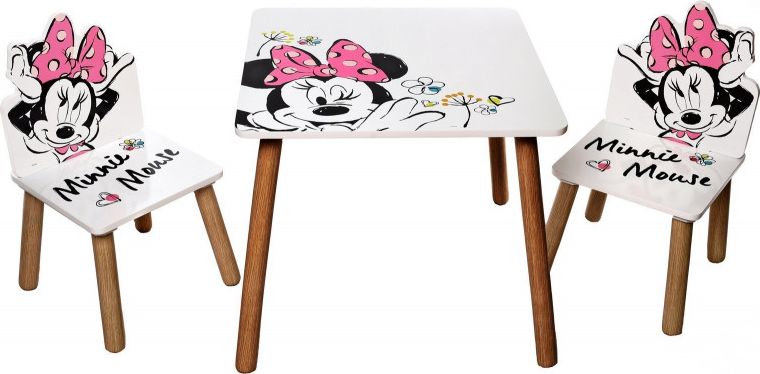 DĚTSKÝ STŮL S ŽIDLEMI MINNIE MOUSE - obrázek 1
