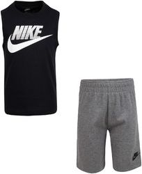 Nike b nsw muscle tank short set | 86H823-GEH | Šedá | 92-98 CM - obrázek 1
