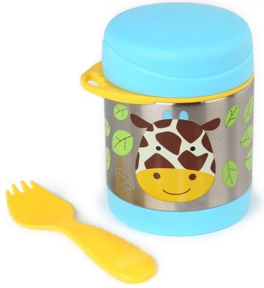 SKIP HOP Zoo Termoska na jídlo se lžičko/vidličkou Žirafa 325 ml, 3+ + AQUAINT 500 ml - obrázek 3