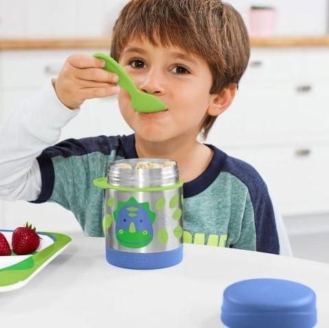 SKIP HOP Zoo Termoska na jídlo se lžičko/vidličkou Dino 325 ml, 3+ + AQUAINT 500 ml - obrázek 3