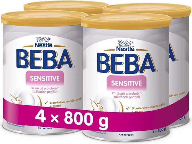 4x BEBA SENSITIVE 800 g - Kojenecké mléko při zažívacích potížích - obrázek 1