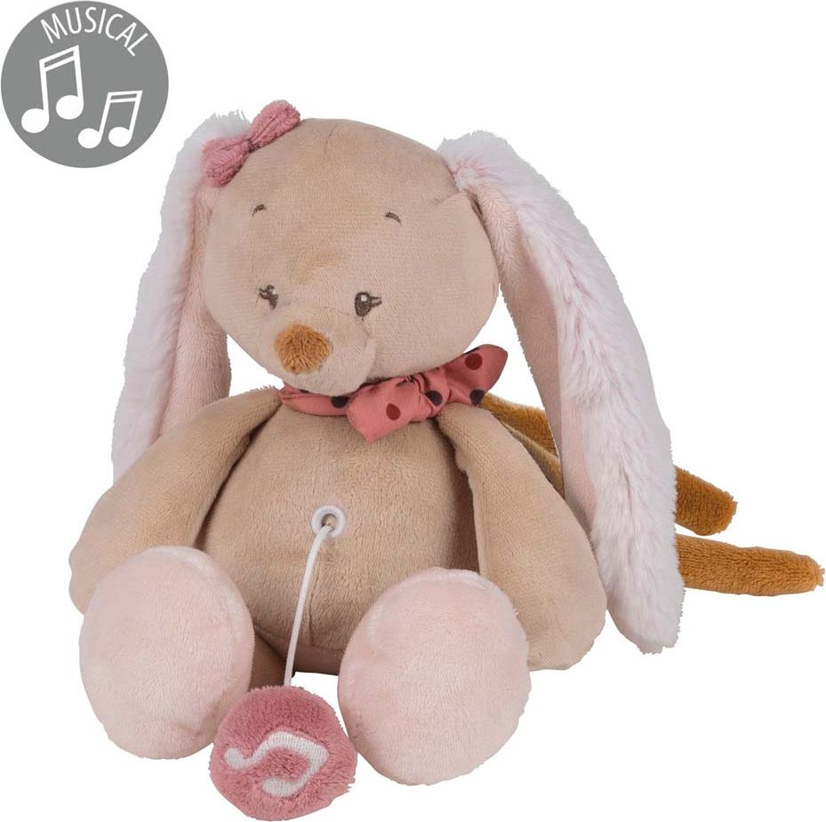 NATTOU Hračka hudební plyšová zajíček Pauline PS 23cm - obrázek 2