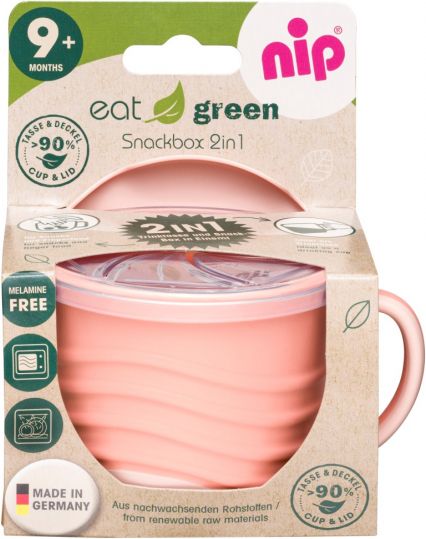 NIP GREEN line snackbox 2v1, 1ks, orange