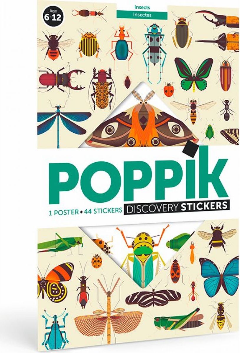 Poppik Samolepkový plakát vzdělávací Hmyz - obrázek 1