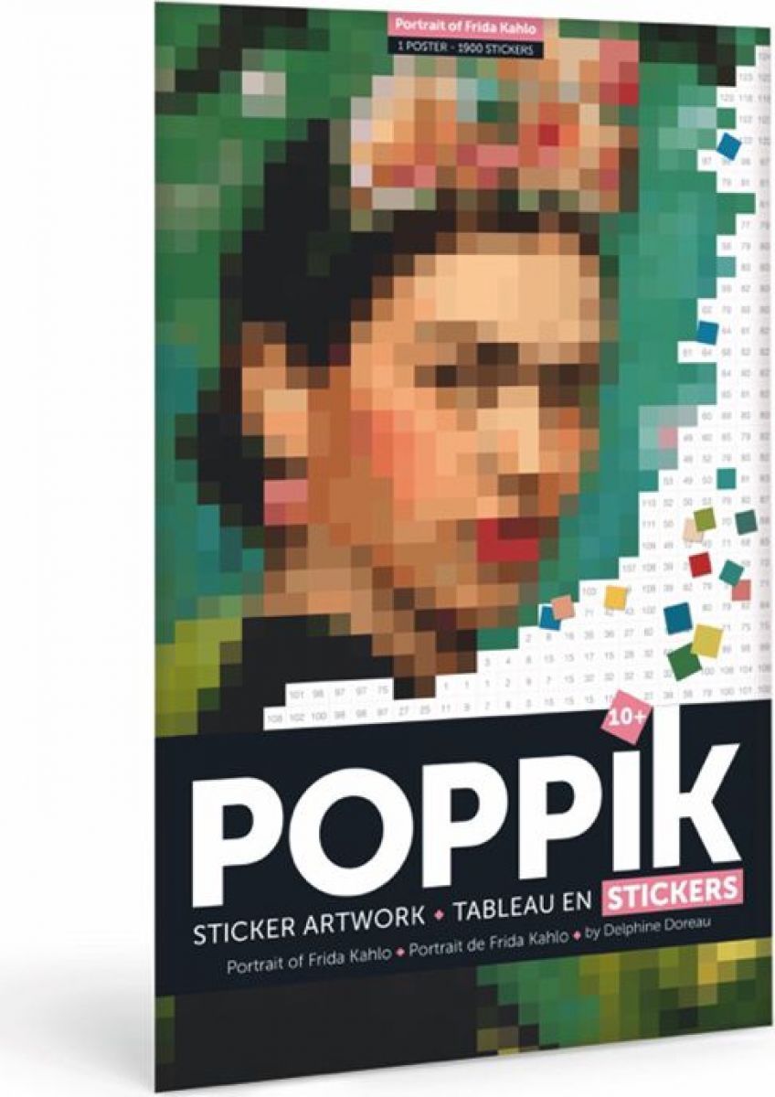 Poppik Samolepkový plakát Frida Kahlo portrét - obrázek 1