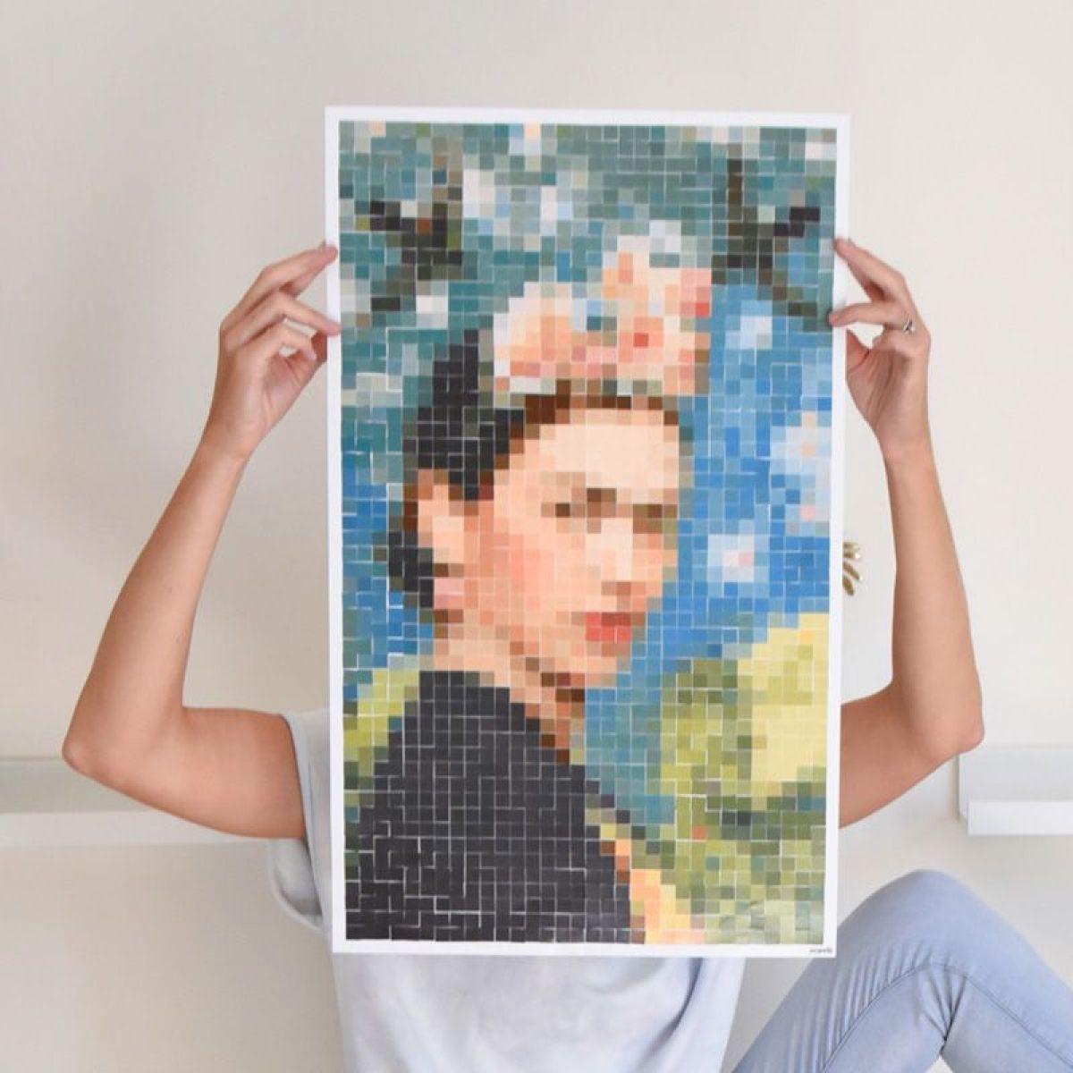 Poppik Samolepkový plakát Frida Kahlo portrét - obrázek 8