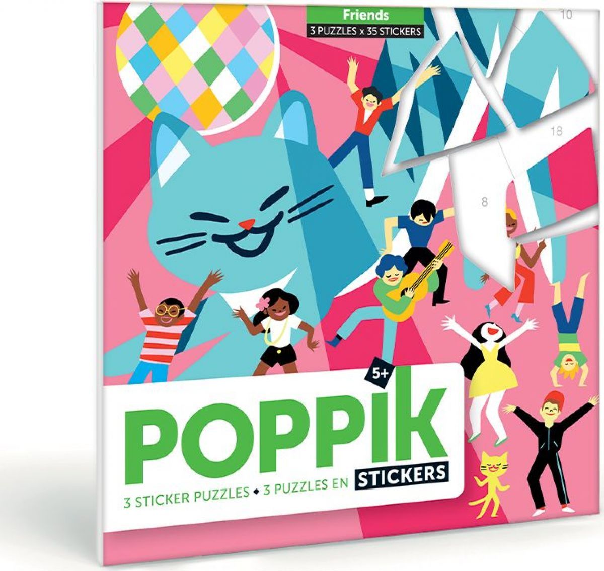 Poppik Samolepkové puzzle Kočičí přátelé - obrázek 1