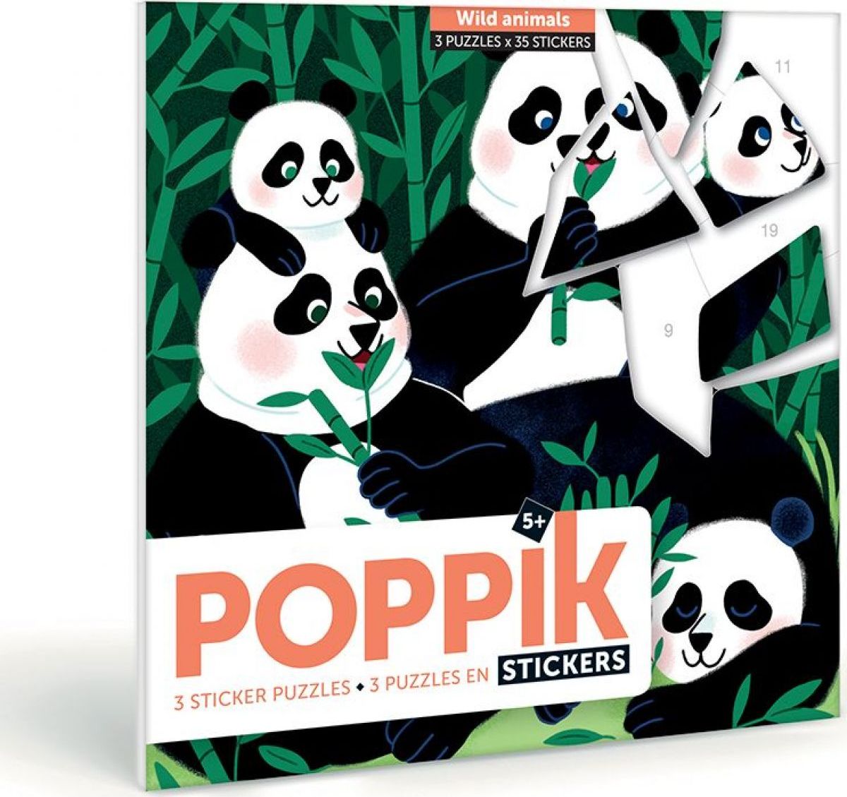 Poppik Samolepkové puzzle Divoká zvířata - obrázek 1