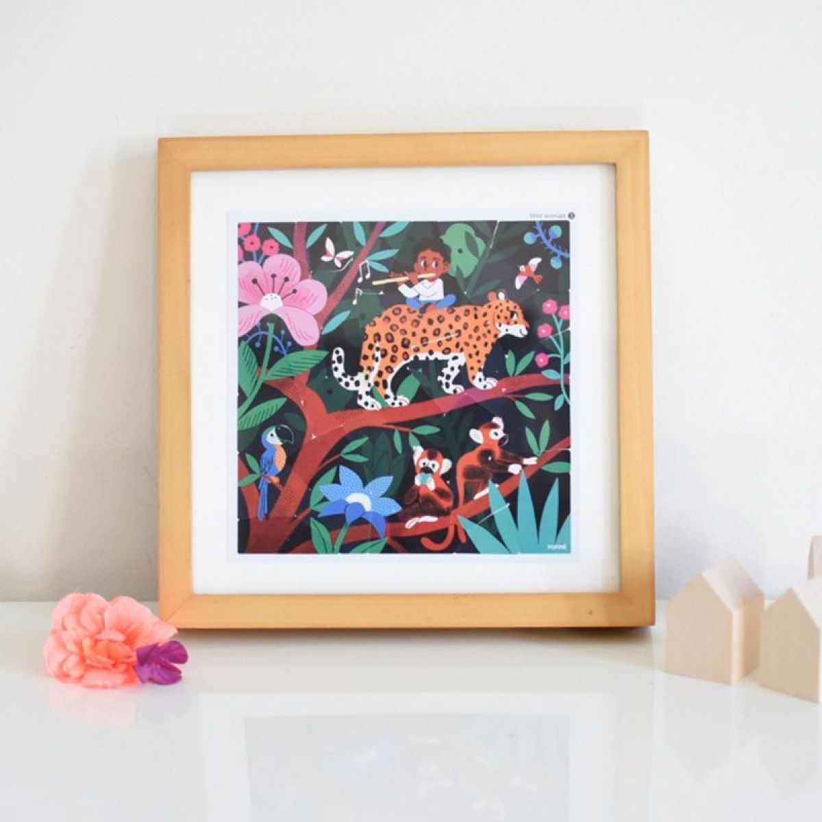 Poppik Samolepkové puzzle Divoká zvířata - obrázek 10