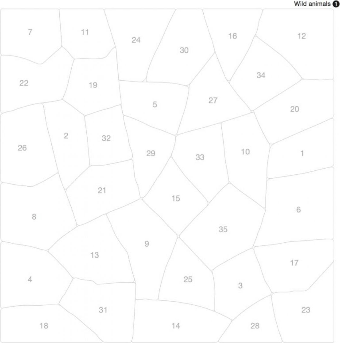 Poppik Samolepkové puzzle Divoká zvířata - obrázek 11