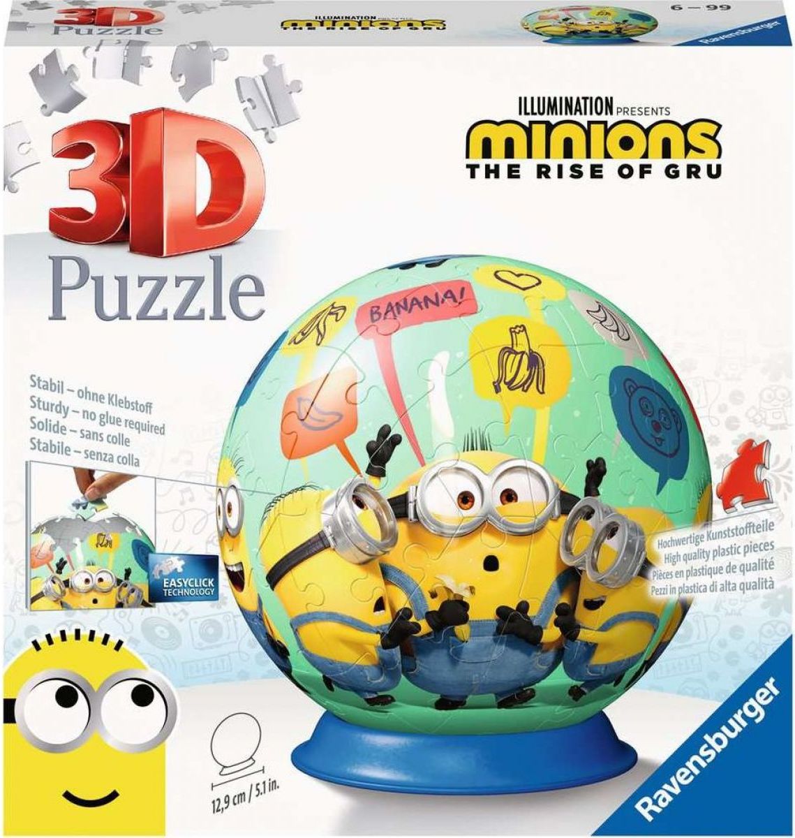 Ravensburger 3D Puzzle Puzzle-Ball Mimoni II. 72 dílků - obrázek 2