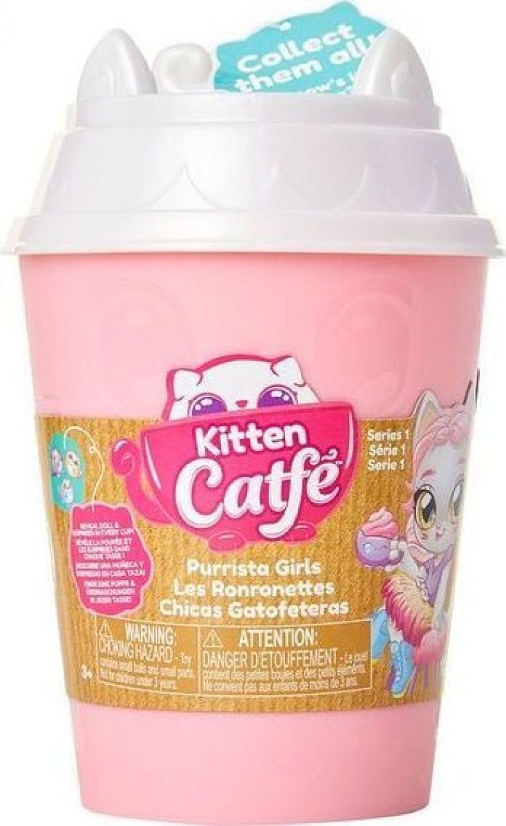 Kitten Catfé kelímek série 1 Růžový - obrázek 1