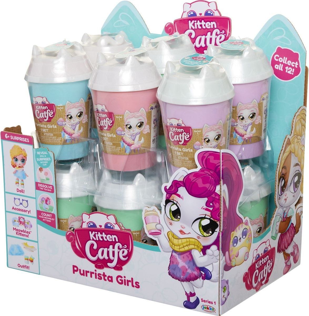 Kitten Catfé kelímek série 1 Růžový - obrázek 11
