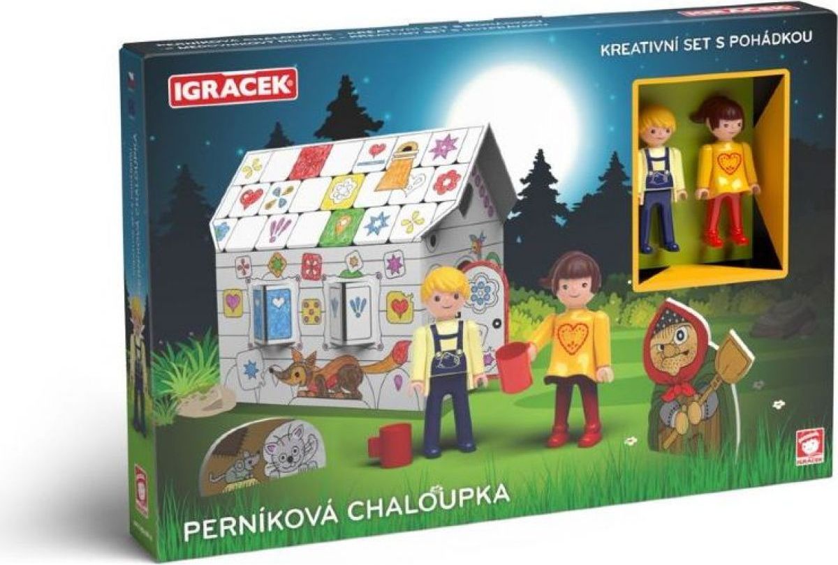 Igráček Perníková chaloupka kreativní set s pohádkou - obrázek 1