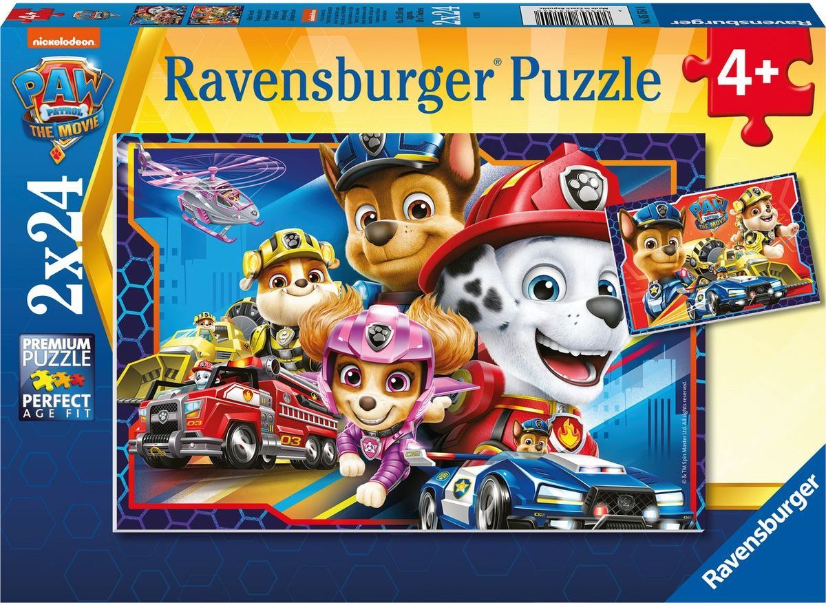 Ravensburger Puzzle Tlapková patrola Záchranáři 2 x 24 dílků - obrázek 1