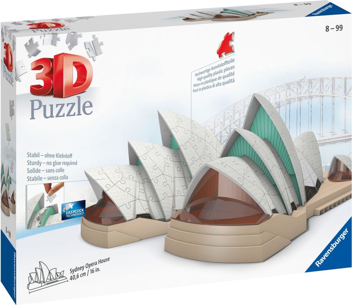 Ravensburger 3D Puzzle Budova Opery v Sydney 216 dílků - obrázek 1