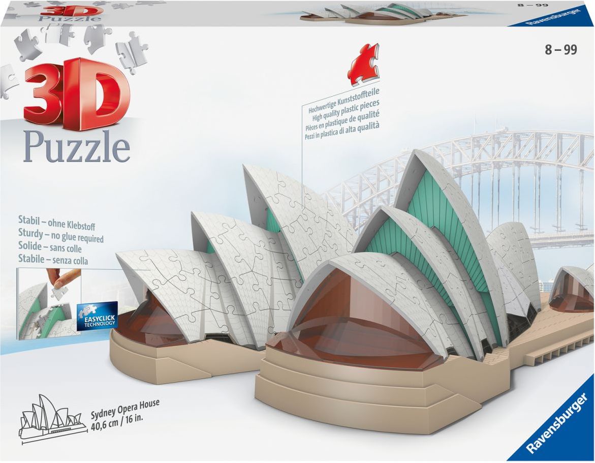 Ravensburger 3D Puzzle Budova Opery v Sydney 216 dílků - obrázek 2