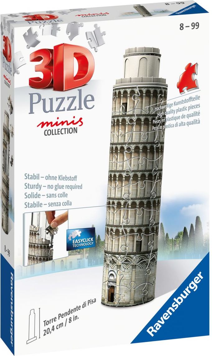 Ravensburger 3D Puzzle Mini budova Šikmá věž v Pise 54 dílků - obrázek 2