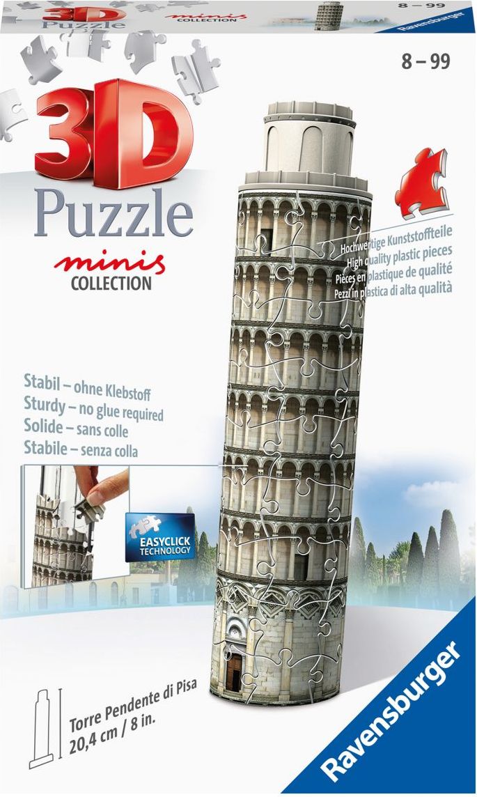 Ravensburger 3D Puzzle Mini budova Šikmá věž v Pise 54 dílků - obrázek 3