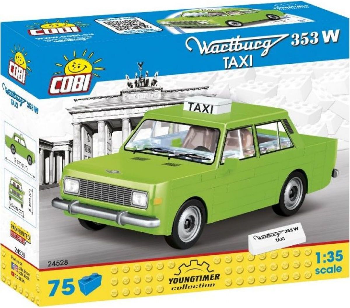 Cobi 24528 Wartburg 353W Taxi 1:35 - obrázek 2